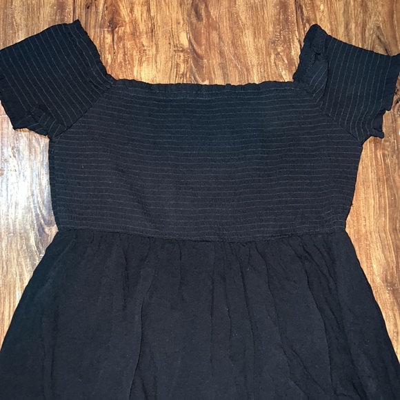 Rewind smocked top off shoulder plus size dress - Picture 3 of 4